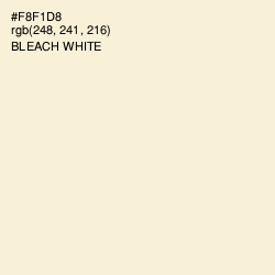 #F8F1D8 - Bleach White Color Image